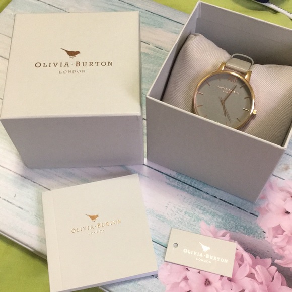 Olivia Burton Big Dial Grey Watch - Picture 2 of 7